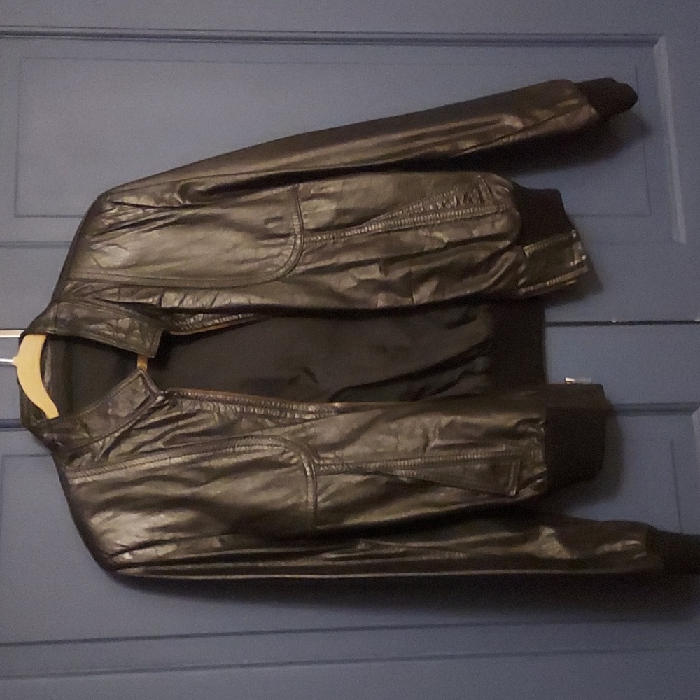 VINTAGE Leather Bomber Jacket